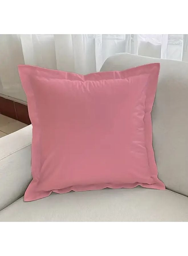Red Square Cushion Cover Pair 40cm Office Sofa Bedroom Decoration - Image 2